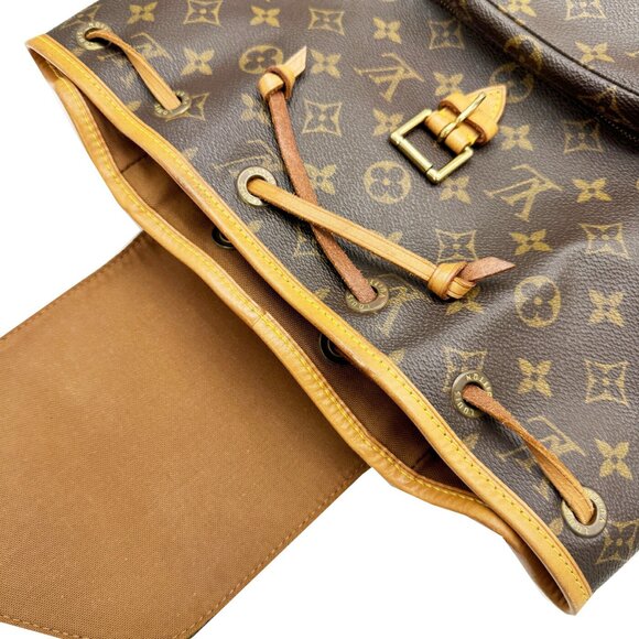 LOUIS VUITTON Authentic Brown Monogram Canvas Backpack - Picture 13 of 13